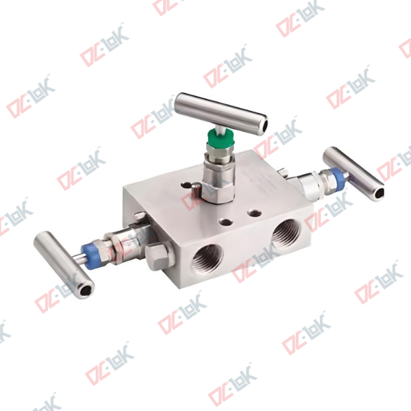 Three Valve Manifold Remote Mount Pipe x Pipe